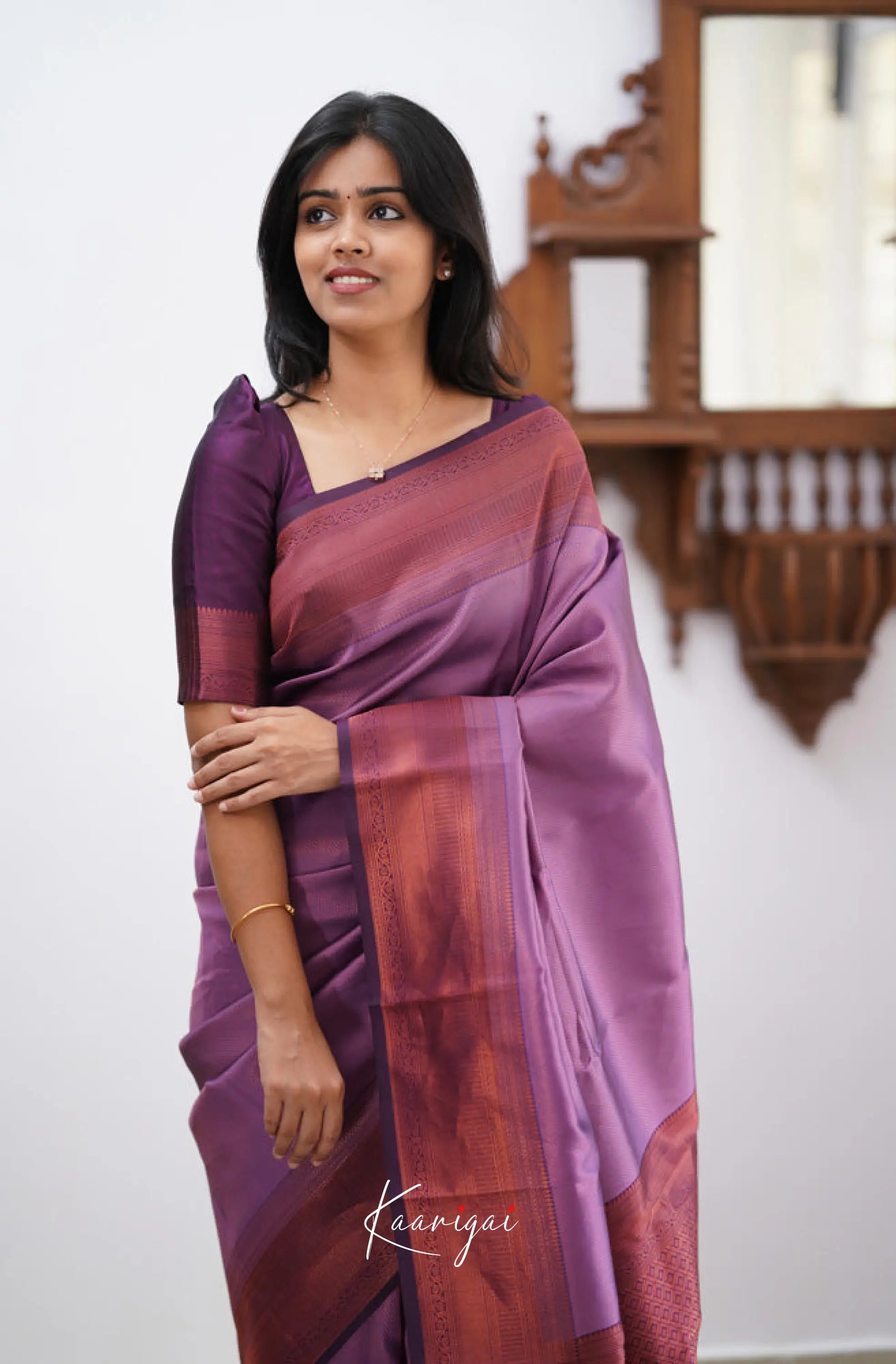 Sita - Light Purple Semi Silk Saree Sarees