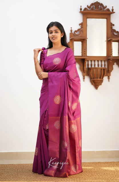 Sita - Magenta Pink Semi Silk Saree Sarees