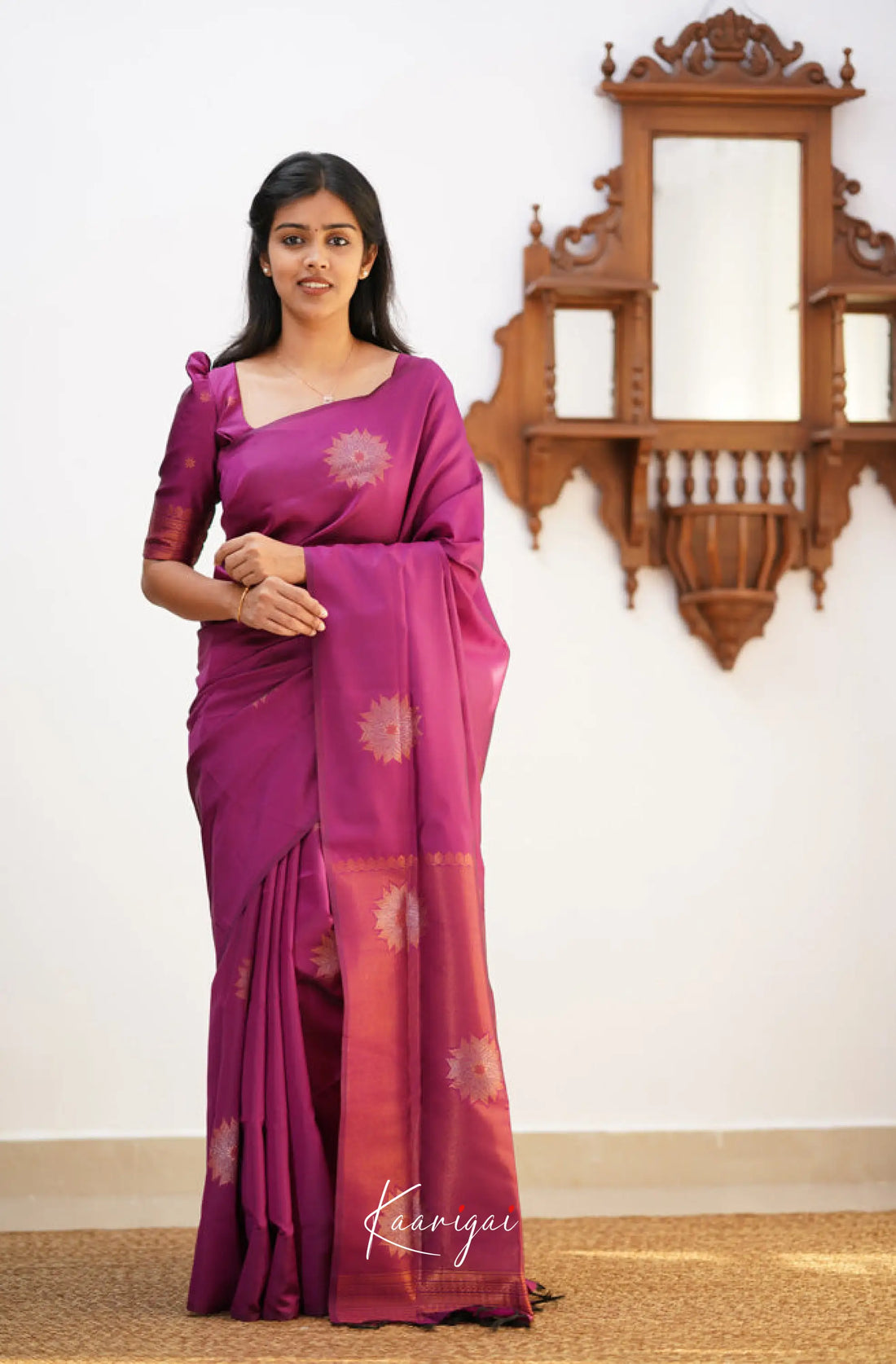 Sita - Magenta Pink Semi Silk Saree Sarees