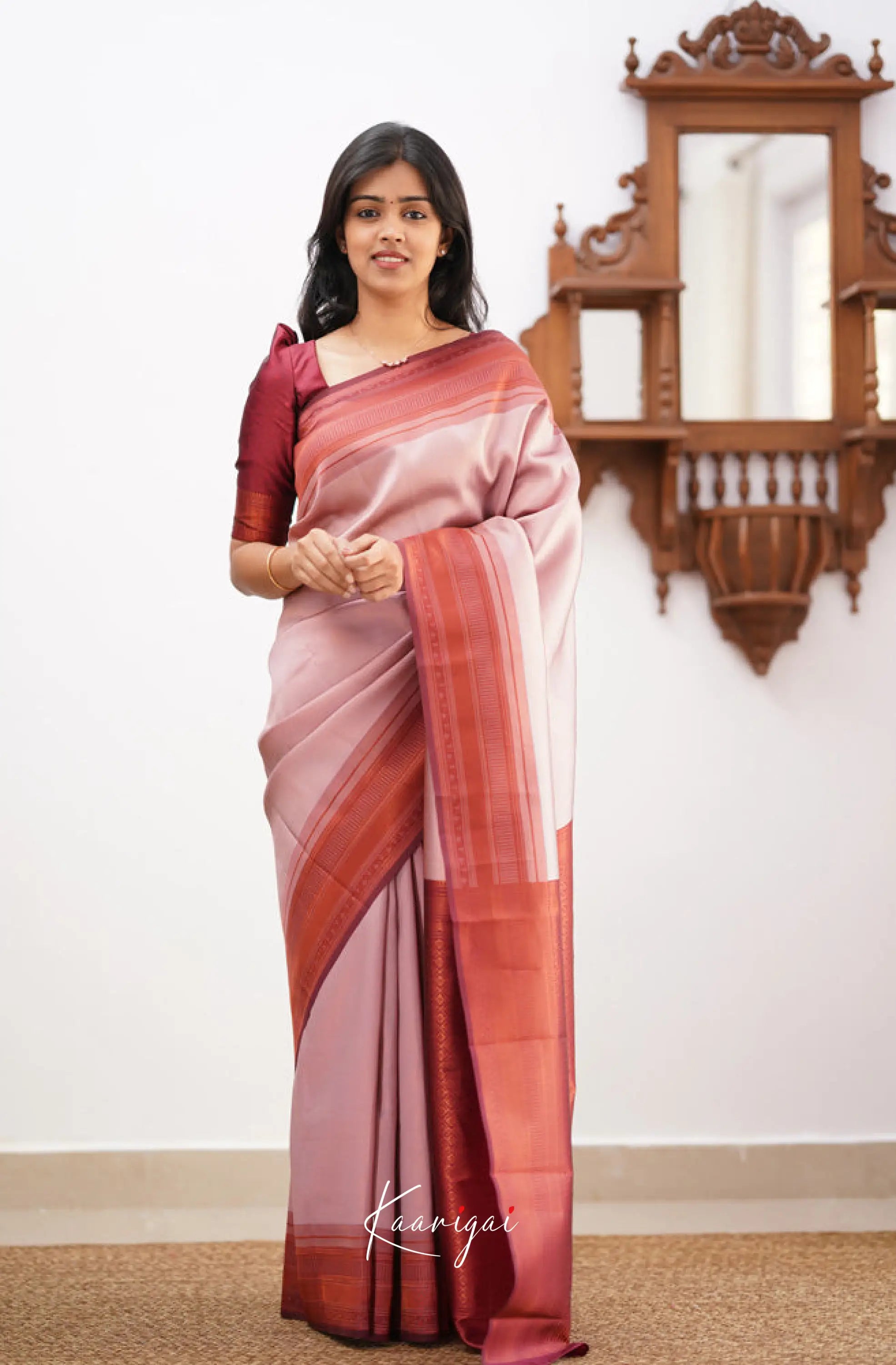 Sita - Pastel Pink Semi Silk Saree Sarees