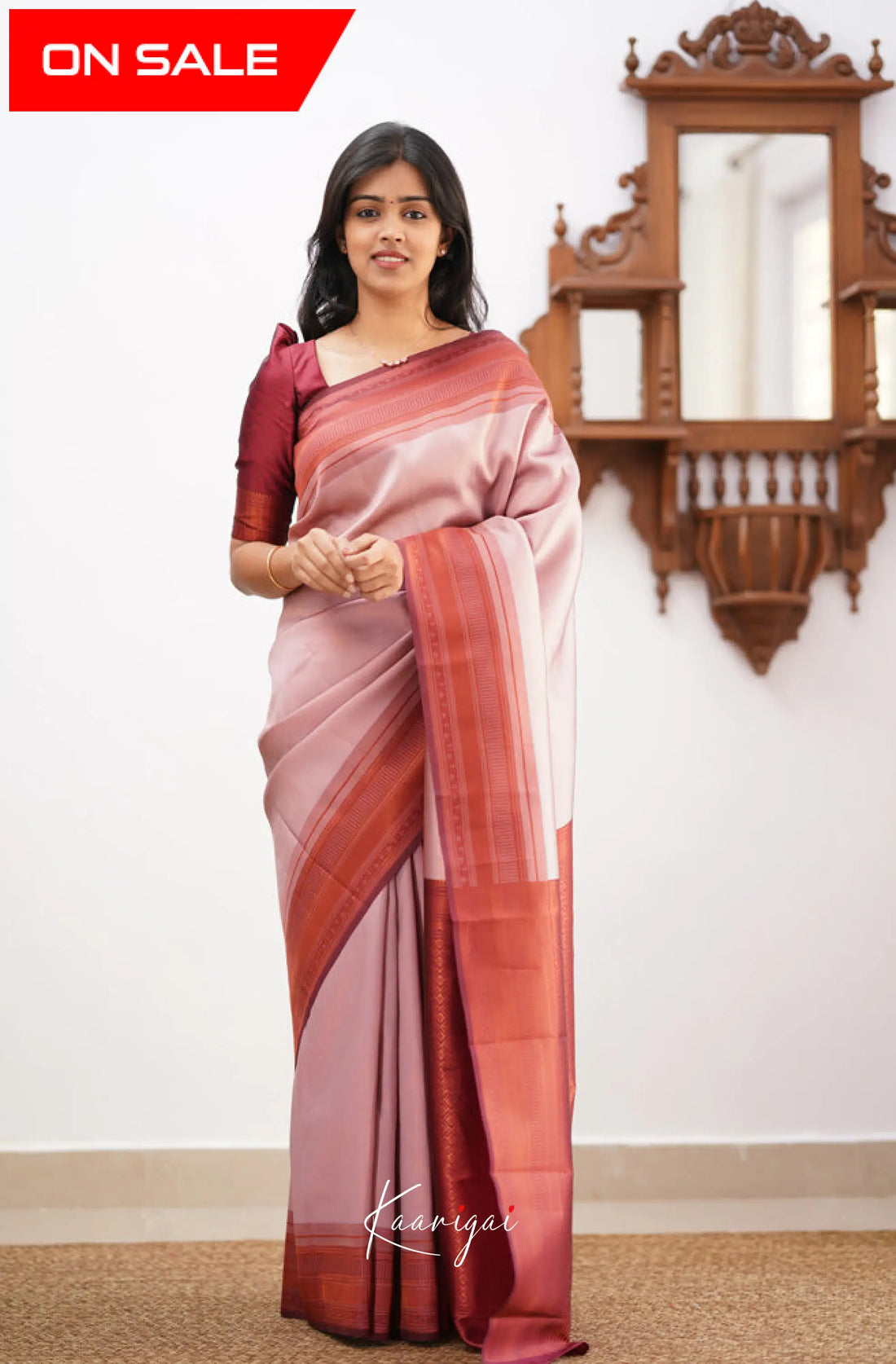 Sita - Pastel Pink Semi Silk Saree Sarees