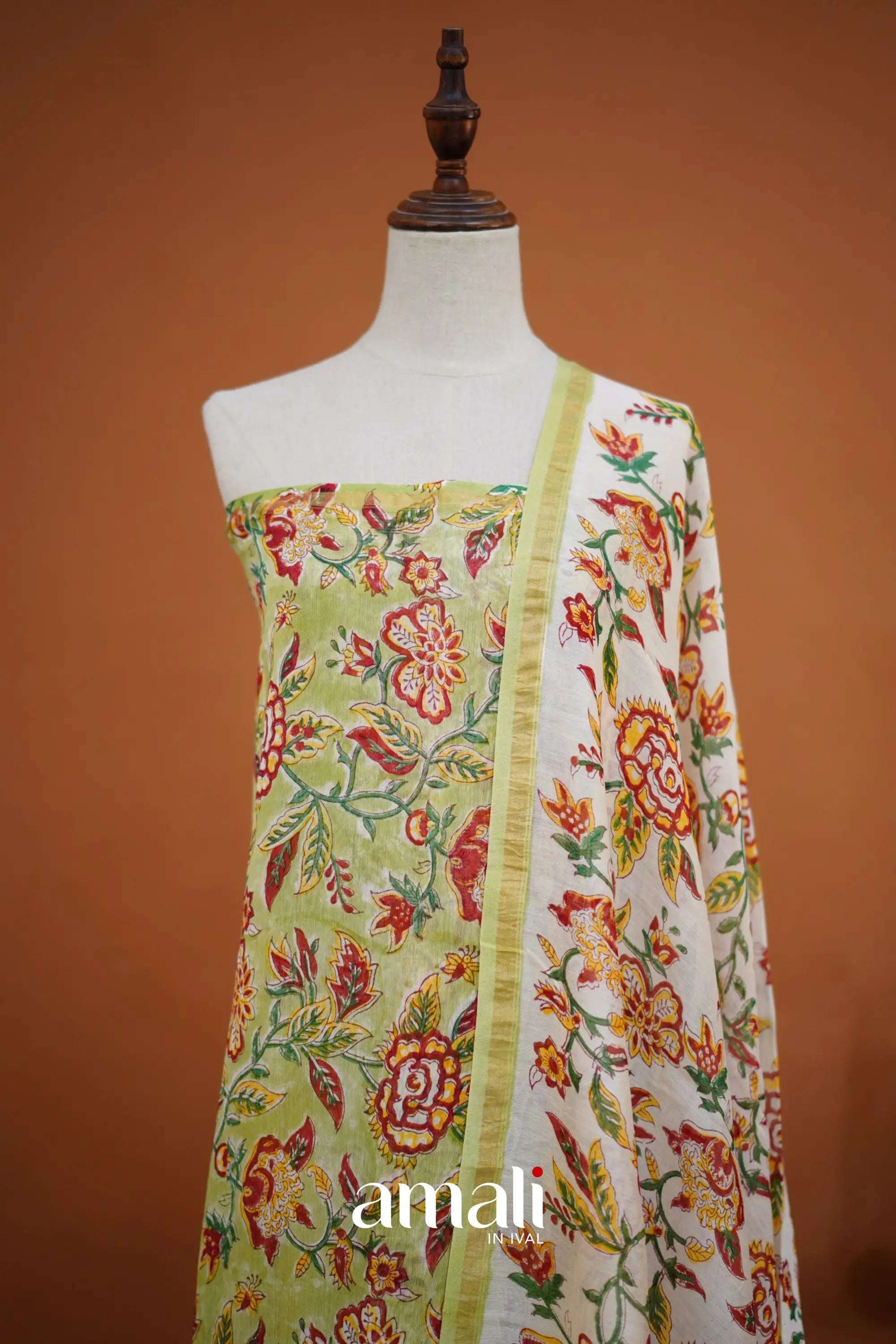 Swara Unstitched Salwar - Pastel Green salwar