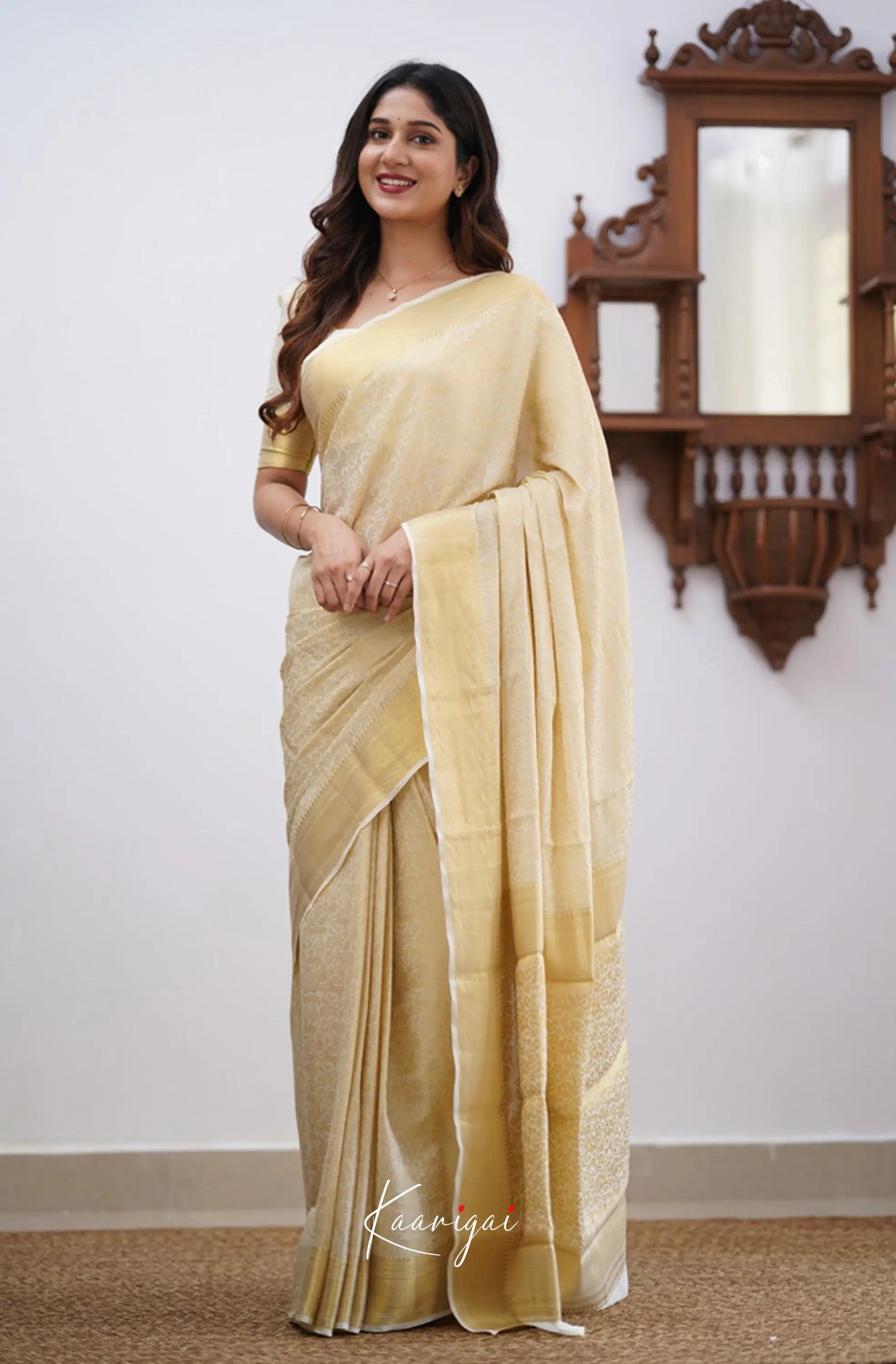 Tara - Off-White Georgette Sarees