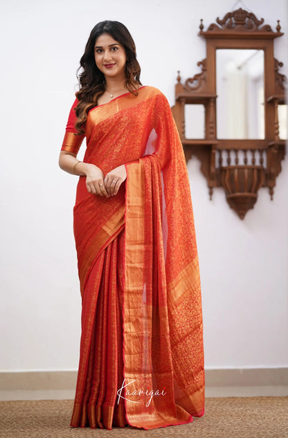 Tara - Red Georgette Sarees