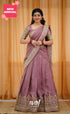 Tulip Gaji Silk Half Saree - Mauve Sarees