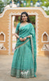 Tulip Gaji Silk Half saree - Teal Green Half Sarees