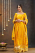 Tulip - Golden Yellow Pure Gaji Silk Halfsaree Half Sarees