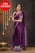 Tulip - Purple Pure Gaji Silk Halfsaree Half Sarees