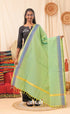 Two-Tone Green With Blue Chettinad Cotton Dupatta salwar