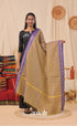 Two-Tone Henna Green With Dark Blue Chettinad Cotton Dupatta salwar