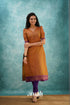 Two Tone Orange Cotton Kurti Kurti