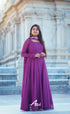 Violet Georgette Anarkali