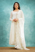 White Georgette Anarkali Anarkalis