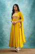 Yellow Georgette Anarkali Anarkalis