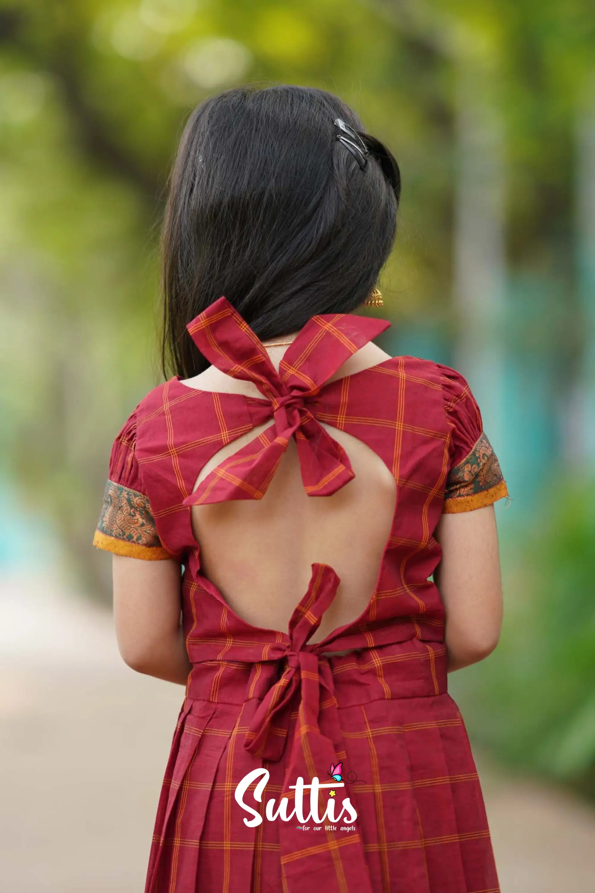 Zara - Red Crop Top And Skirt Kids-Suttis